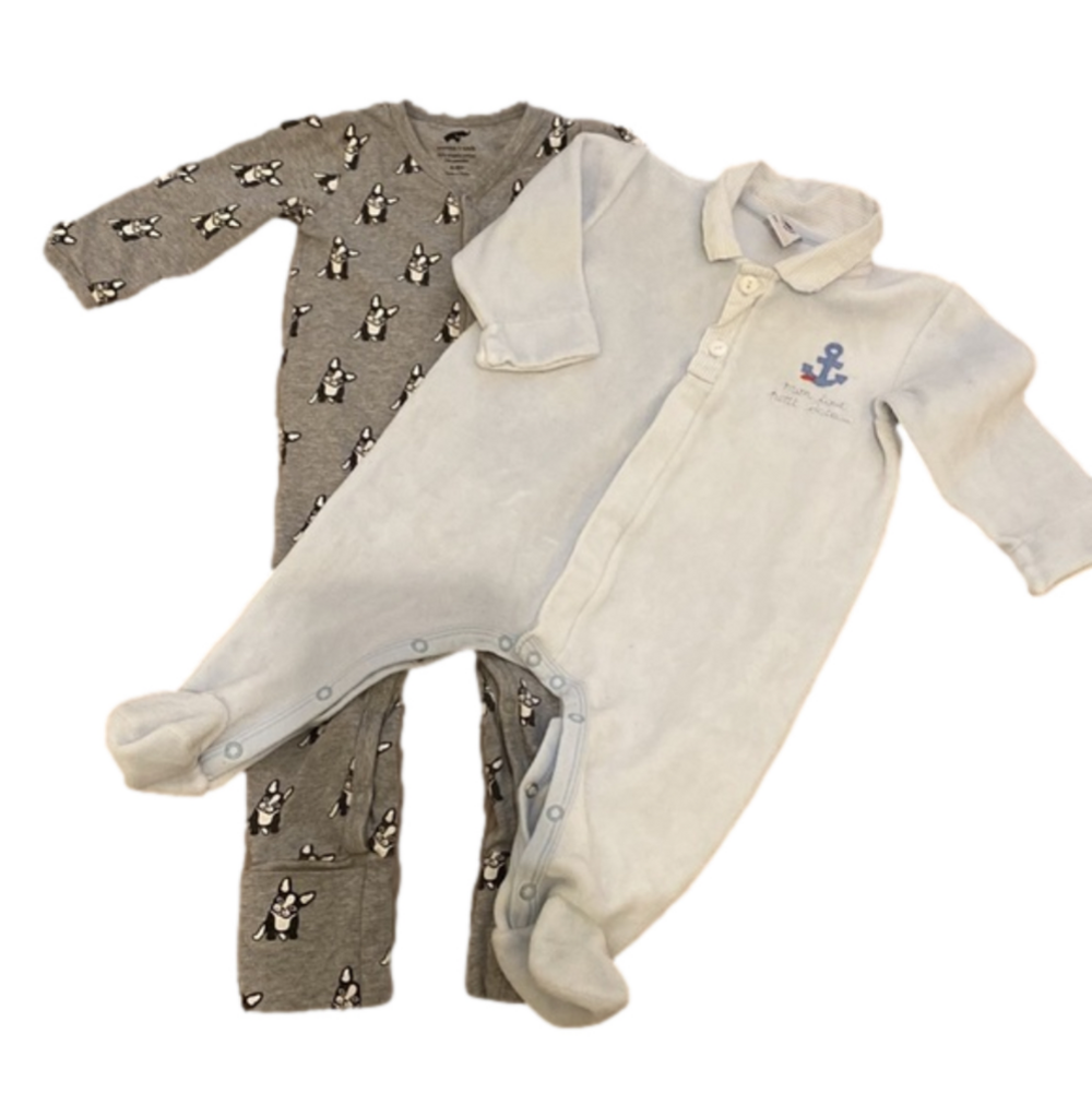 Petit Bateru (6m) Monica + Andy (6-9m)baby clothes. Set 2 pieces